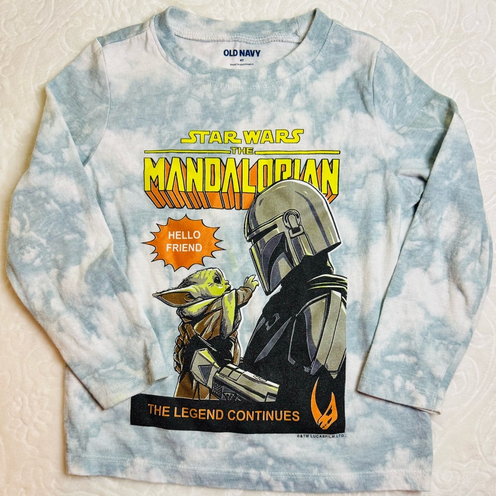 Disney Star Wars The Mandalorian Long Sleeve Shirt (size 4T)